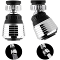 Miniatyrbillede 1 af 5: 2 Pakke 360 Graders Roterende Haneudlufter Deluxe Vandsparehane Sprayer Vandspareudlufter Trykluft Hane Filter