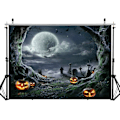 Pikkukuva 2 / 5: Halloween-tausta valokuvaukseen Kauhuelokuvan tausta Pelottava kurpitsa Kuutausta Juhlan koristeluun Studiotarvikkeet 11897 (8x6FT)