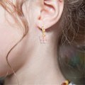 Miniatyrbillede 3 af 5: Heyone Funklende Charm Chic Sommerfugl Dangle Øreringe Yndig Akryl Farverige Dyr Drop Hoop Øreringe til Kvinder Piger Smykker Gave