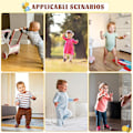 Miniatyrbild 7 av 7: Babyskydd för huvudet, andningsbart och justerbart skyddsinlägg, babywalker, huvudskydd för småbarn som kryper och springer