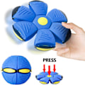 Miniatyrbillede 3 af 5: 2 stk. kæledyr legetøj frisbee bold, frisbee bold hundelegetøj med 3 lys til interaktive hunde, katte, børns fodbolde, udendørs spil, campingspil