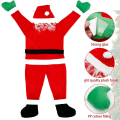 Miniatyrbild 2 av 5: Hängande tomte från taket, juldekorationer utomhus klättrande tomte tomtedräkt utomhus juldekorationer julgårdsornament f