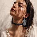 Miniatyrbilde 3 av 5: Kvinne Retro Sølv BOHO Stil Metall Dangle Drop Øredobber Drømmefanger Statement Fjær Dangle Dusker Turkis Øredobber for Kvinner Jenter