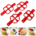 Miniatyrbillede 1 af 5: Nonstick silikone æggering pandekageform, omelet æggering nonstick silikoneform til runde æg muffins pandekager