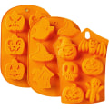 Miniatyrbillede 1 af 5: Halloween silikoneform - 3 stk. silikone bageforme - slip-let silikone kageforme - muffinform med Halloween græskarforme