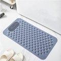 Miniatyrbillede 4 af 5: Bademåtte skridsikker gummibademåtte med drænhuller sugekopper, hurtig dræn nem rengøring, fodmassage, bademåtte, maskinvaskbar 27,5×14,5in