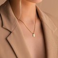 Miniatyrbillede 3 af 4: Initial Halskæder til Kvinder 14K Guldbelagt Bogstav Halskæde Fin Guld Navn Halskæde Personlig Initial Tag Vedhæng Halskæde