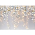 Pikkukuva 1 / 5: 7x5ft Talvimarjapuutarha Juhla Tausta Valokuvaus Valkoinen Joulu Merry Xmas Lumhiutale Glitter Bokeh Tausta Sparkle