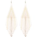 Miniatyrbillede 1 af 5: Heyone Lange Perleøreringe \2013 Boho Native Håndlavede Seed Bead Tassel Øreringe til Kvinder og Piger, Bohemian Store Statement