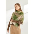 Miniatyrbillede 3 af 5: Dame Vinterhalstørklæde Cashmere Feel Pashmina Sjal Wraps Bløde Varme Tæppe Halstørklæder til Kvinder BX11