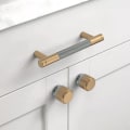 Miniatyrbilde 3 av 5: Pieces Grå Gull Kjøkkenskap Håndtak 96mm Gull Legering Møbelhåndtak med Skruer, for Skrivebord, Skuffer, Skap, Skap UK0026
