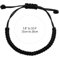 Miniatyrbilde 2 av 5: Håndlagde buddhistiske armbånd i snor for kvinner, menn, gutter og jenter, tibetansk justerbart vevd tauarmbånd, rødt og svart, 2 eller 6 stk./sett