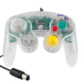 Miniatyrbild 2 av 6: Gamecube Gamepad, 2-pack klassisk gamepad med vibrationsjoystick Transparent White