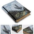 Miniatyrbild 3 av 5: 3D Relief Notebook Journal Writing Embossed Notebook Journal Handmade Daily Notepad Antique Travel Diary(7.3\" x 5.1\" (Blå-slott)