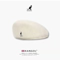 Miniatyrbillede 2 af 2: Kangol 504 Flat Cap Mænd Kvinder Casual Berets Hat Vinter Newsboy Caps Til Mænd Kvinder vit-svart M（56-58cm）