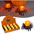 Miniatyrbilde 1 av 5: 12-pakning edderkoppflammeløse stearinlys, Halloween edderkopp stearinlyslys, batteridrevne Halloween gresskarlys LED telys