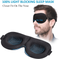 Miniatyrbillede 4 af 5: Søvnmaske til sidesovere 3-pak, 100% blackout 3D øjenmaske til at sove, natbind for mænd og kvinder