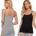 Miniatyrbilde 3 av 5: 5 stk. Basic Camisole Justerbar Camisole Spaghetti Stropp Tank Top for Kvinner og Jente (Stor)