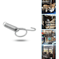 Miniatyrbillede 2 af 5: 10 stk. Kaninbur Dør Metal Finger Spring Latch Hook Multifunktionel Dyr Bur Dør Spring Latch til Fastgørelse af Små Dyr, Kanin