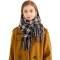 Miniatyrbillede 1 af 5: Dame Vinterhalstørklæde Cashmere Feel Pashmina Sjal Wraps Bløde Varme Tæppe Halstørklæder til Kvinder BX11