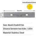 Miniatyrbilde 4 av 5: 4\" Skrapeblad 50 stk. Reservedeler i rustfritt stål for å fjerne klistremerker og klistremerker og tapetlim Vinyl