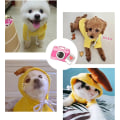 Miniatyrbild 3 av 5: Husdjurskläder Hundtröjor Varm Sweatshirt Kappa Valp Höst Vinter Kläder Overall med Frukthuvud, Banan, M
