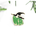 Miniatyrbillede 2 af 5: Svampe- og frø-emaljenåle - Søde Kawaii-natur-udendørs-reversnåle-badge-brochenåle til kvinder