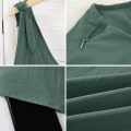 Miniatyrbilde 5 av 5: Kvinners sommer skulderstropp babydoll kjole casual scoop hals A-linje skater swing mini sommerkjole