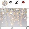 Pikkukuva 3 / 5: 7x5ft Talvimarjapuutarha Juhla Tausta Valokuvaus Valkoinen Joulu Merry Xmas Lumhiutale Glitter Bokeh Tausta Sparkle