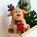 Miniatyrbillede 5 af 5: Juleplys Elg Legetøj, Rensdyr Plys Legetøj Jul Udstoppet Dyr Hjortedukke Legetøj Blød Plys Dukke Dyr Legetøj Elg Blød Plys Legetøj til Jul (29cm)