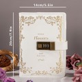 Miniatyrbillede 2 af 5: B6 Læder Journal Notebook med Kombinationslås, Rejse Sailor Skrive Dagbog Personlig Planlægger Organisering Som Gave, 7.87 X 5.51 in