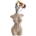 Miniatyrbillede 1 af 4: Kvindelig kropsvase, skulptur i kropsform, søde knoppvaser, moderne chic indretning til boho-hjem, (elfenben, almindelig)