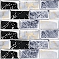 Miniatyrbillede 2 af 5: 15 cm vægdekoration til hjemmet - selvklæbende mosaikflisestickers til badeværelse og køkken - 30 stk. Oath ET057