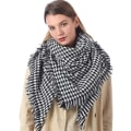 Miniatyrbillede 1 af 5: Ternet Tørklæde Blødt Varmt Tartan Sjal Kappe Tæppe Tørklæder Fashion Wrap