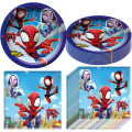 Miniatyrbilde 1 av 5: Spidey og hans fantastiske venner bursdagsfest-temafestsett, 20 stykker suturbrikke og 20 stykker sydd vev
