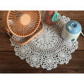 Miniatyrbillede 3 af 5: 2 stk. Håndlavet hæklet blondedug Borddug Bordplader (Beige-2 stk.-15,7 tommer-A)Beige-2 stk.-15,7 tommer-a