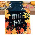Miniatyrbilde 1 av 5: Høstbordløper, 1 stk. Hello Fall bordløpere 72 tommer lang høstgresskar bordløper 13x72 tommer høstbordløper Thanksgiving bord