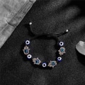 Miniatyrbillede 3 af 4: Onde øje Hamsa hånd armbånd til beskyttelse og held, håndlavede led armbånd til kvinder mænd teenagere drenge piger amulet smykker
