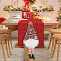 Miniatyrbillede 1 af 2: Heyone Julebordløber, 183 cm lang jule 3D plys nisse elf svensk tomte bordpynt jul