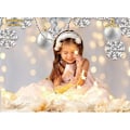 Pikkukuva 2 / 5: 7x5ft Talvimarjapuutarha Juhla Tausta Valokuvaus Valkoinen Joulu Merry Xmas Lumhiutale Glitter Bokeh Tausta Sparkle