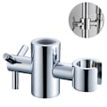 Miniatyrbillede 1 af 5: Justerbar brusehovedholder til skydebar, universel 24-25MM skinnehovedbeslag til skydebarsskyderklemme