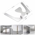 Miniatyrbilde 4 av 5: Dental Occlusal Maxillary Casting Jaw Fox Plane Plate 3D Rustfritt Stål Autoklaverbar Komplett Protese