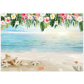 Miniatyrbillede 1 af 4: 7x5ft Luau Strand Baggrund Sommer Hawaii Fotografi Baggrund Aloha Fødselsdag Baby Shower Fest Banner Tropisk Fotoboks Dekoration