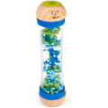 Miniatyrbilde 1 av 5: Perler regndråper | Mini tre musikalsk shake & rattle regnskaper leketøy, blå, modellnummer: E0328B, L: 2, B: 2, H: 7,9 tommer