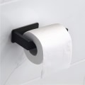 Miniatyrbillede 2 af 5: Toiletpapirholder Moderne Kvadratisk Stil Toiletpapirholder Vægmontering, SUS 304 Rustfrit Stål til Badeværelse, Køkken, Vaskerum (Sort)