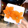 Miniatyrbilde 5 av 5: Heyone Fashion Bohemian Akryl Store Blomster Stud Øreringe Matte Blomster Dangle Øreringe med Guld Blomsterknopper til Kvinder Piger Mor Elsker og Venner