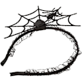 Miniatyrbillede 1 af 5: Halloween edderkop spindelhårbånd, edderkop pandebånd, damepandebånd, hårbånd, edderkop hårtilbehør, pandebånd, kostumetilbehør