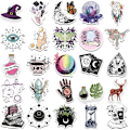 Miniatyrbillede 5 af 5: Stickers til vandflasker, 50 stk. Boho-stickers til voksne, søde vandtætte stickers til bærbar computer, bil, skateboard osv.