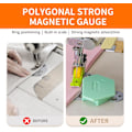 Miniatyrbild 3 av 7: 3 st Polygonal Multifunktionell Sömnadsguide Fållvikare med Skala Symaskinstillbehör Sytillbehör Multifunktionellt Verktyg Sömnadsguide (3 st)