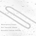 Miniatyrbild 5 av 5: Kedja för män Miami Cuban Curb Link Chain Halsband för män Rostfritt stål Herrkedjor Halsband Tillbehör Smycken Finns i 24 tums kedja